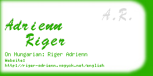 adrienn riger business card